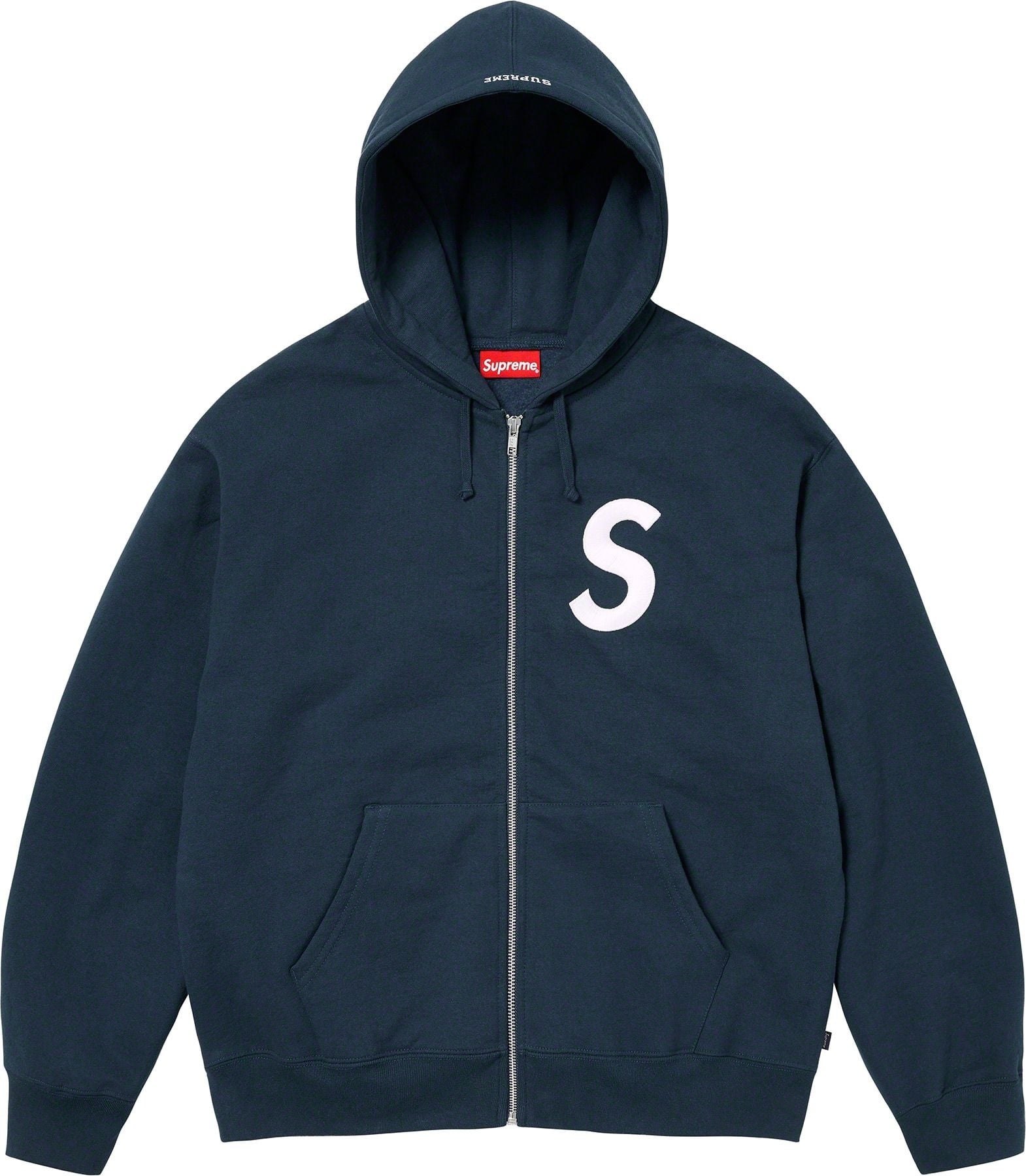 S Logo Zip Up Hooded Sweatshirt view 16